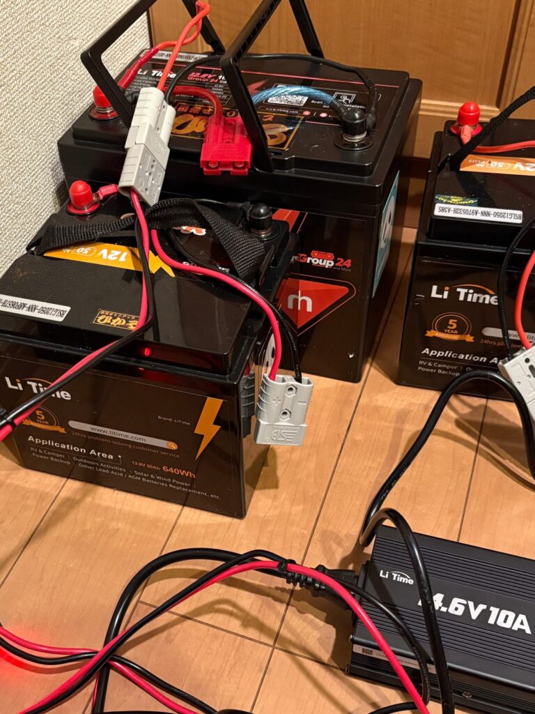 LiTimeバッテリーと専用充電器